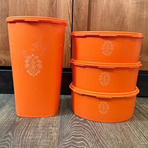 Vintage Tupperware Servalier Canisters – Set of 4